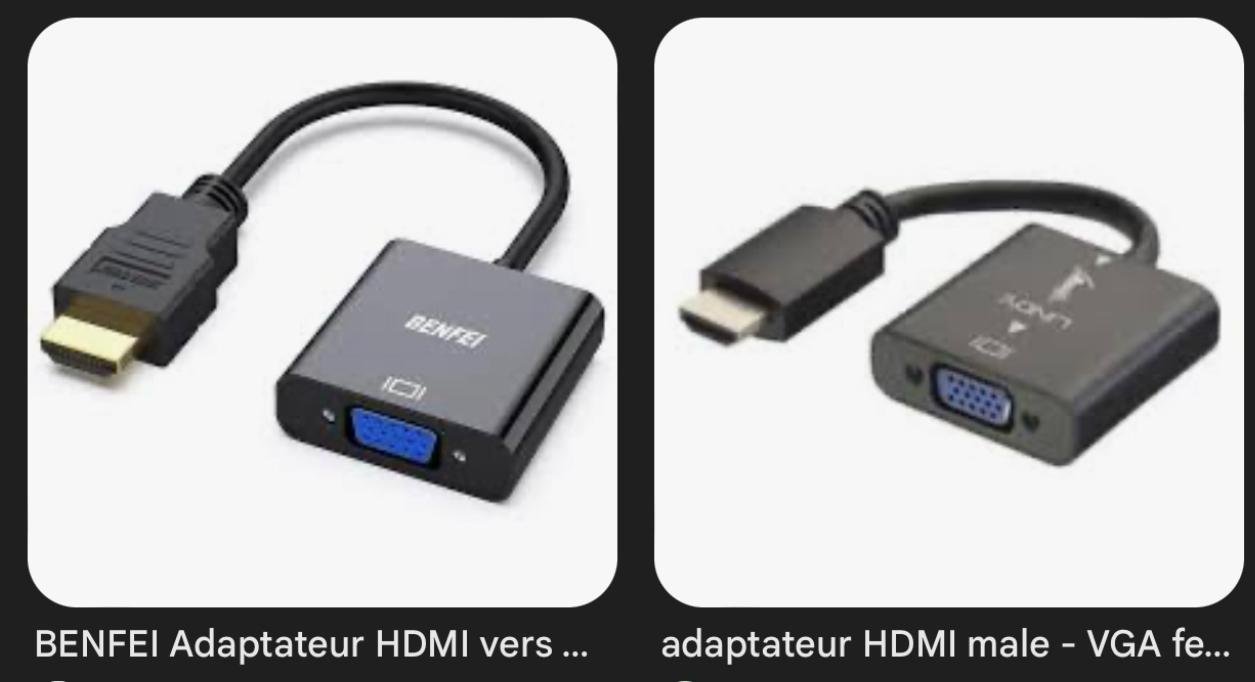 Adaptateur HDMI vers VGA – Bas de gamme